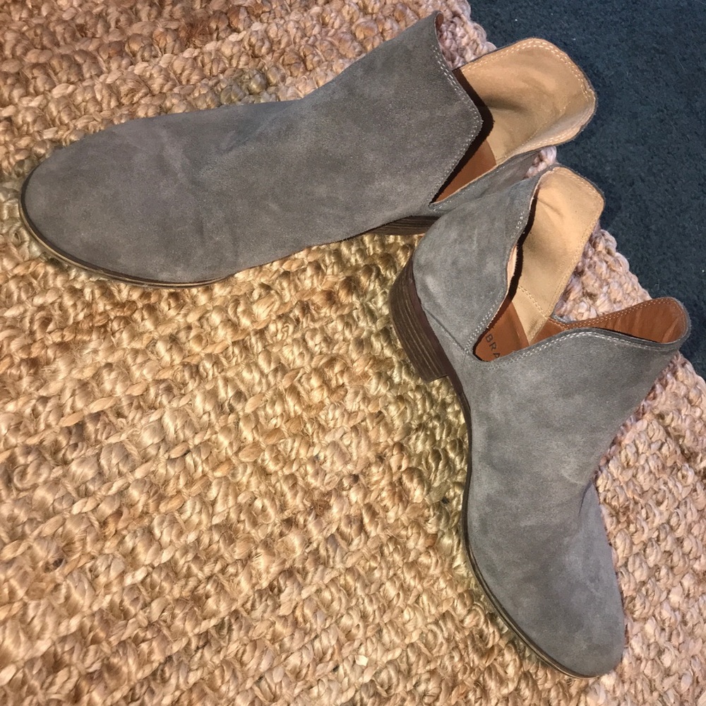 Grey lucky brand booties